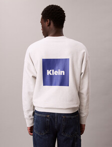 Premium Fleece Logo Graphic Relaxed Sweatshirt, Pale Grey Htr, hi-res