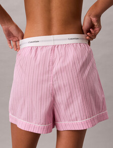 V-Day Shorts - Cotton Poplin, 19471 TRAIL STRIPE+PINK ESSENCE, hi-res