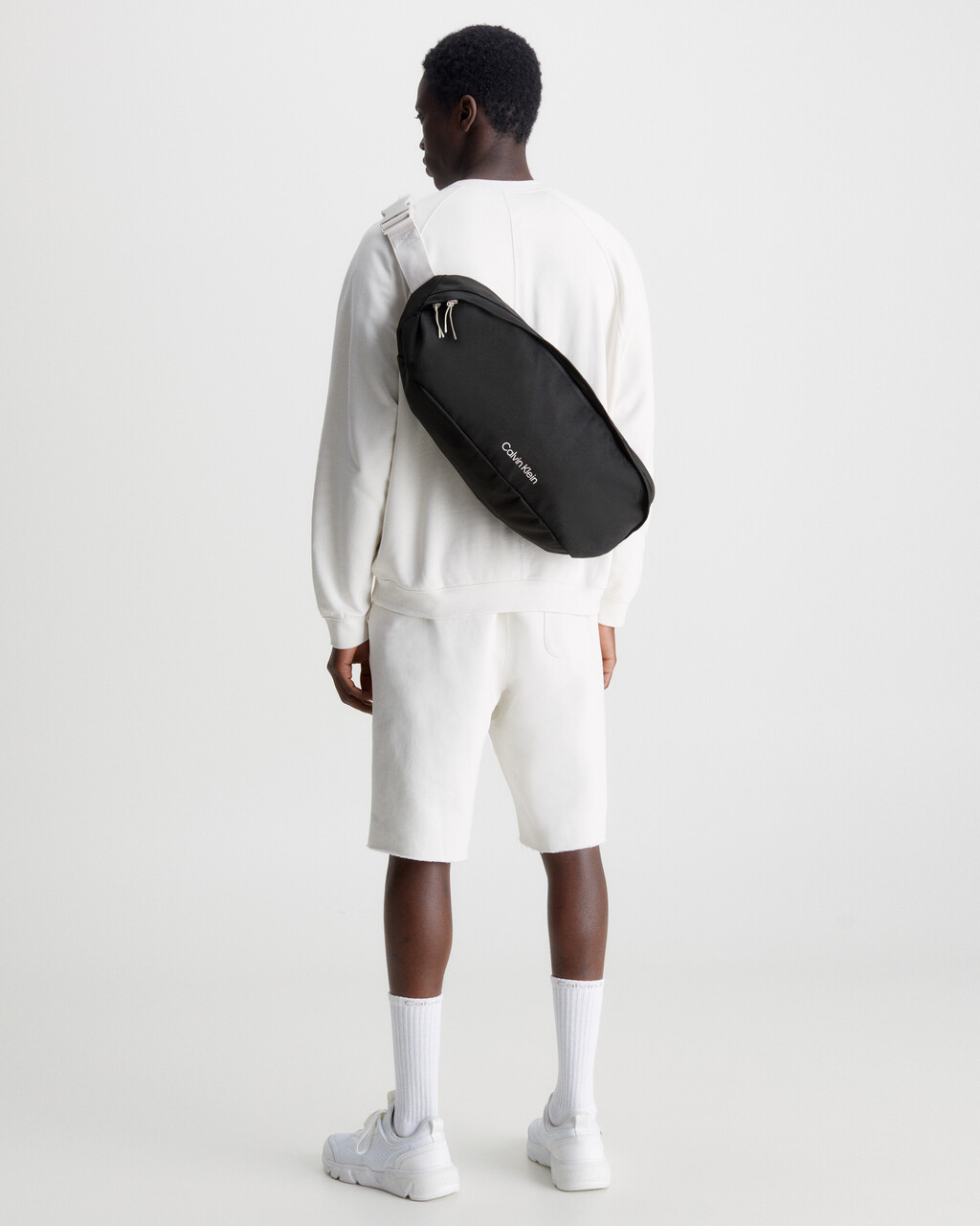 CK ATHLETIC SLING BAG XL, BLACK, hi-res