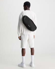 CK ATHLETIC SLING BAG XL, BLACK, hi-res