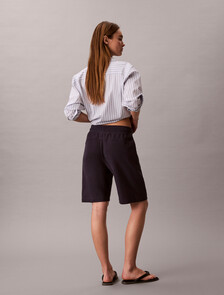 Monogram 標誌棉質毛圈反面短褲, Blue Nights, hi-res