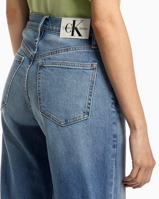RECONSIDERED HIGH RISE WIDE LEG ANKLE JEANS