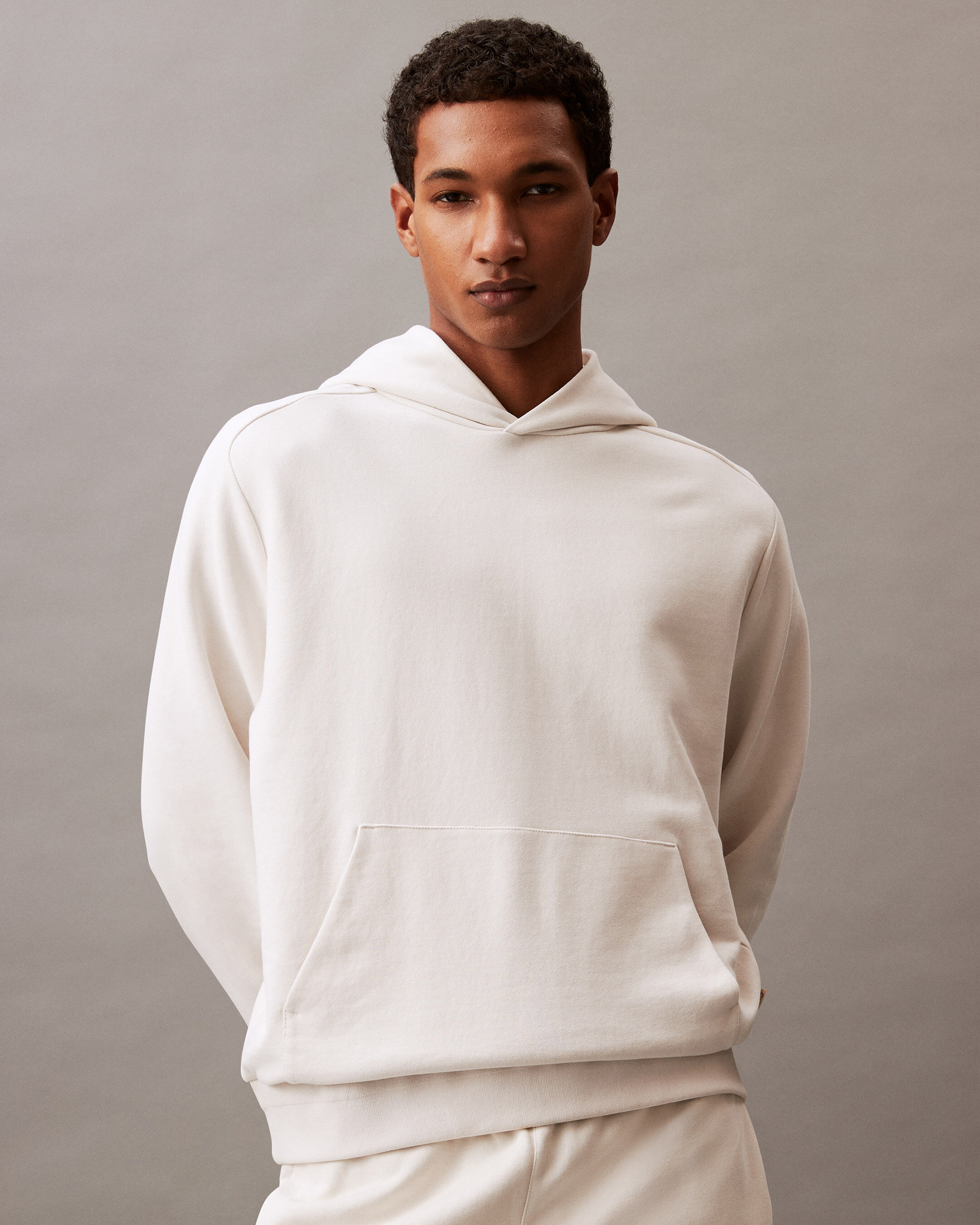 Luxe Terry Hoodie white Calvin Klein Hong Kong