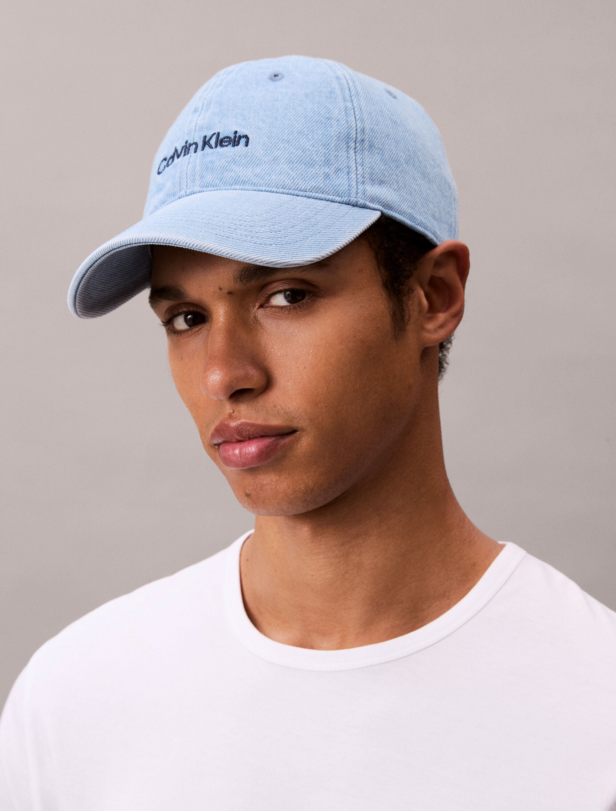 Embroidered Logo Denim Baseball Cap | blue | Calvin Klein Embroidered Logo Denim Baseball Cap | blue | Calvin Klein