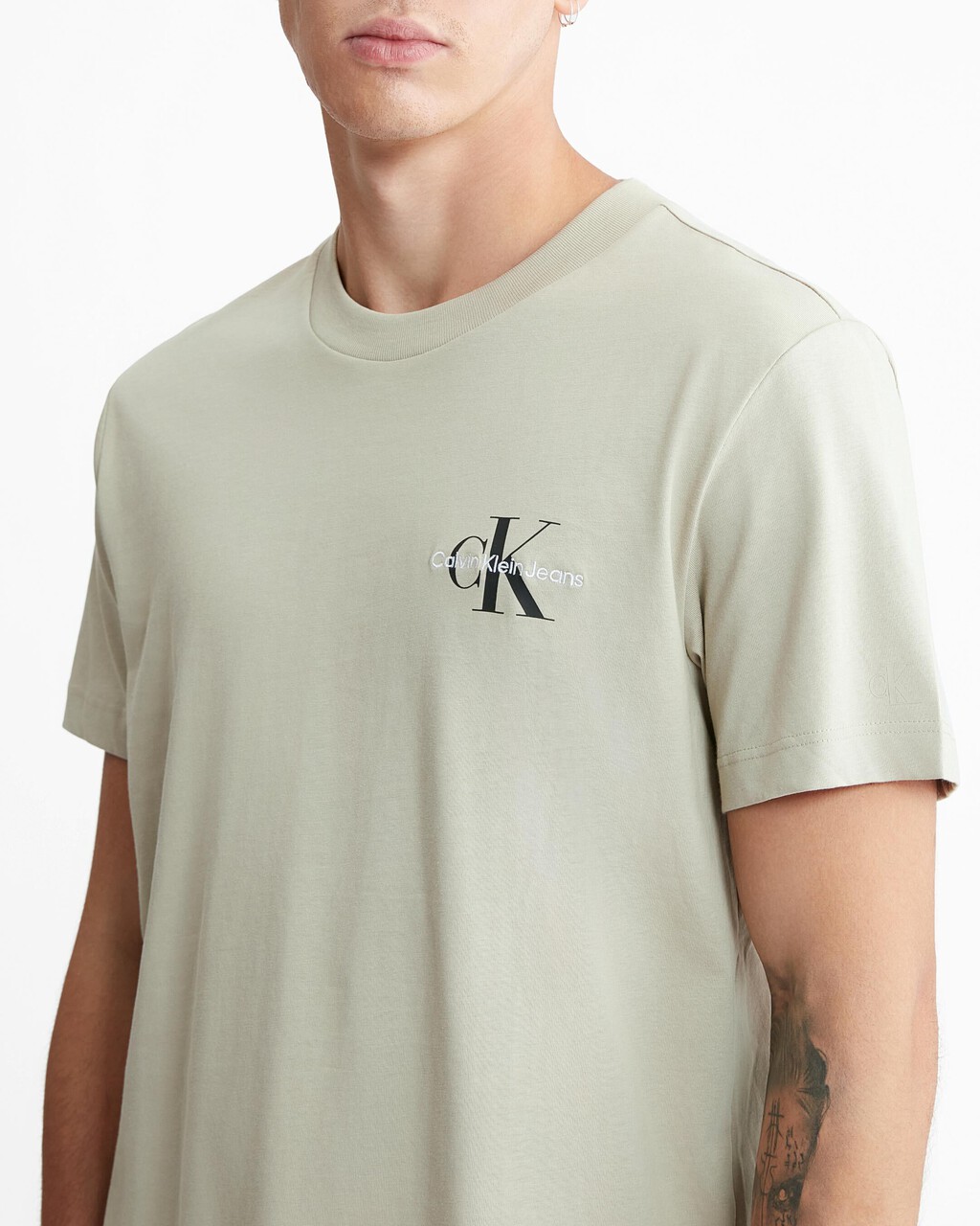 Monologo Organic Cotton Tee, Plaza Taupe, hi-res