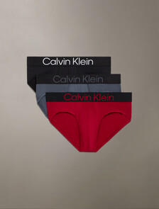 Microfiber Stretch Bold Logo Hip Brief 3 Pack, BLACK/TURBULENCE/SCOOTER, hi-res