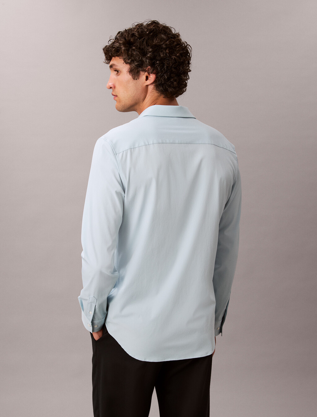 Tech Stretch Slim Shirt, Niagara Mist, hi-res