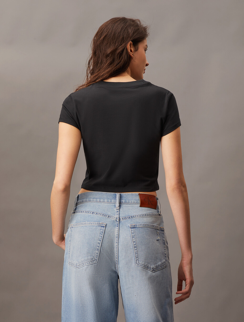 Institutional Baby Tee, Black, hi-res