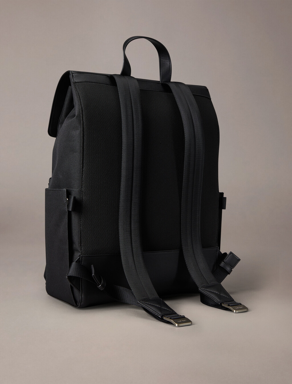 Contrast Flap Backpack, Black, hi-res