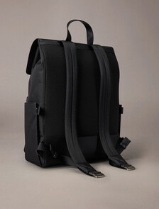Contrast Flap Backpack, Black, hi-res