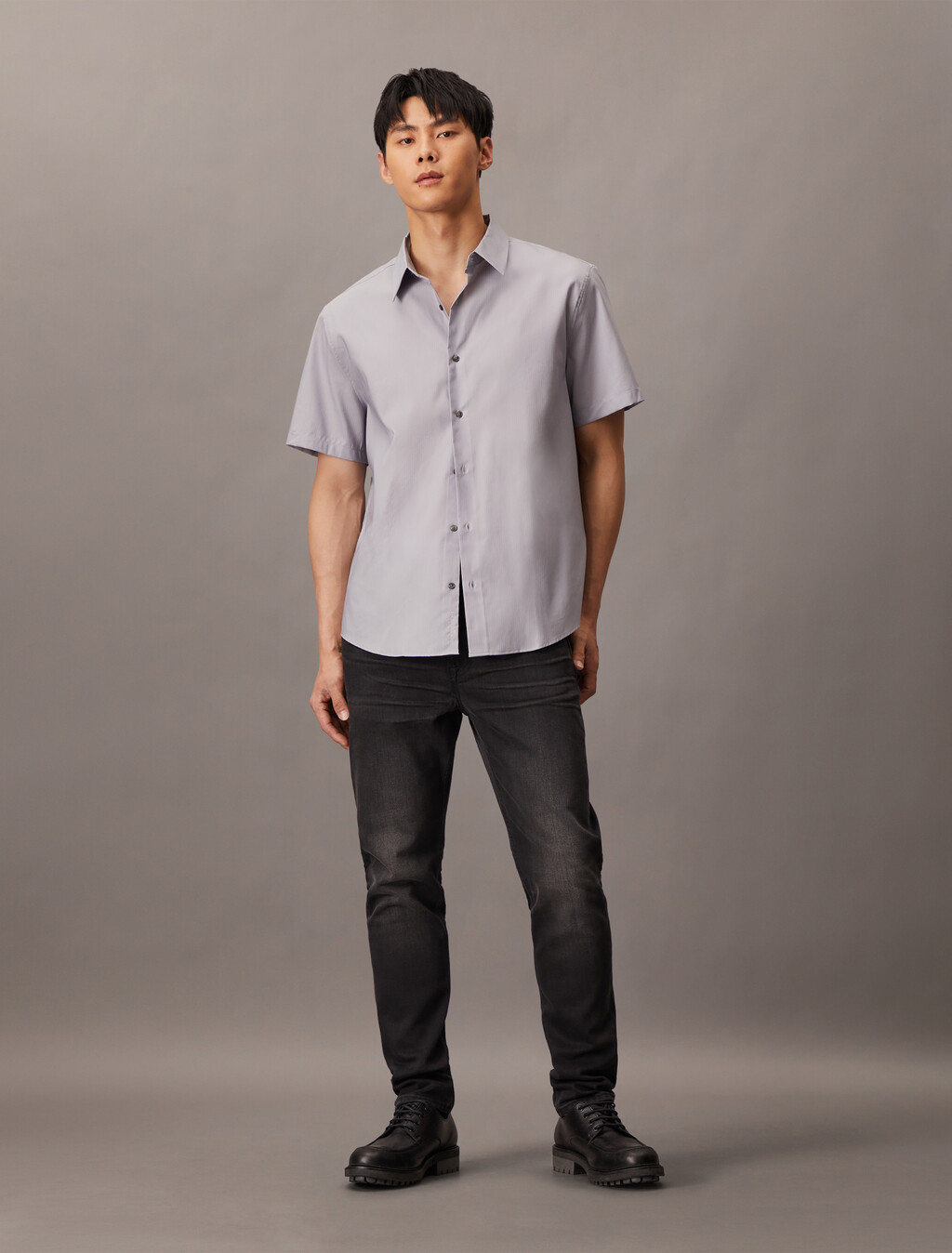 Technical Classic Shirt, Lilac Gray, hi-res