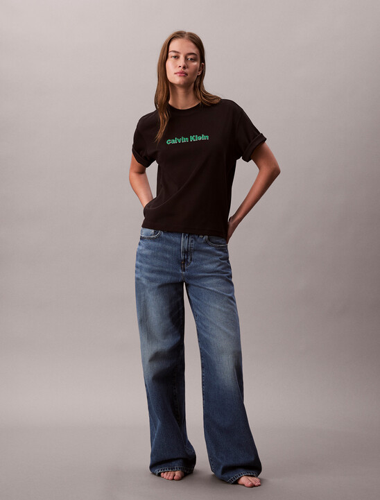 Embroidered Logo Graphic Classic T-Shirt