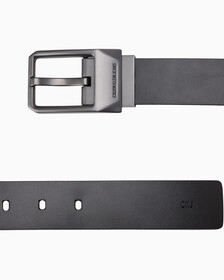 REVERSIBLE FACETED BELT 35MM, BLACK SMOOTH SP, hi-res