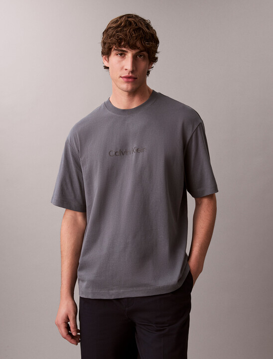 Calvin Logo Crew Neck Tee