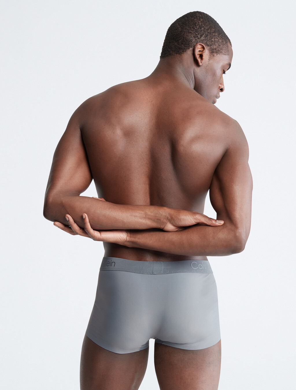 CK Black Low Rise Trunks, Grey Sky, hi-res