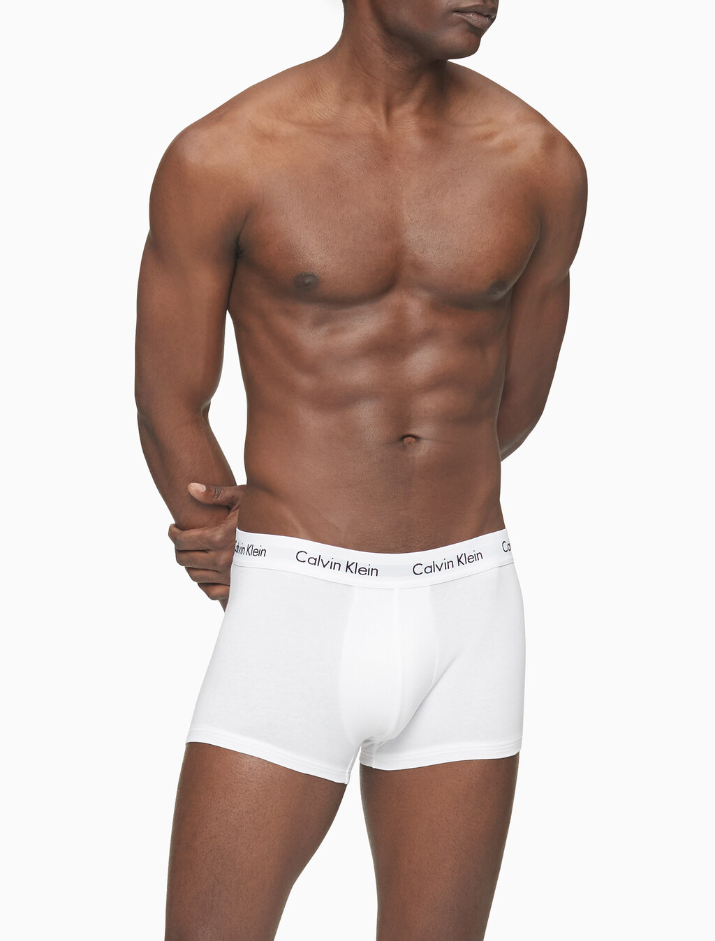 Cotton Stretch 低腰貼身短版四角褲（3 件組）, White, hi-res