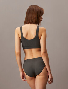 Seamless Rib Knit Lightly Lined Bralette, Ashford Grey, hi-res