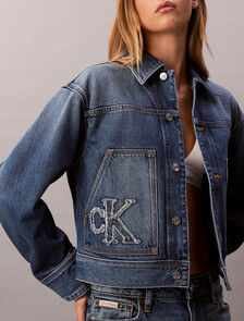 Denim Workwear Jacket, CK SANDED BLUE, hi-res