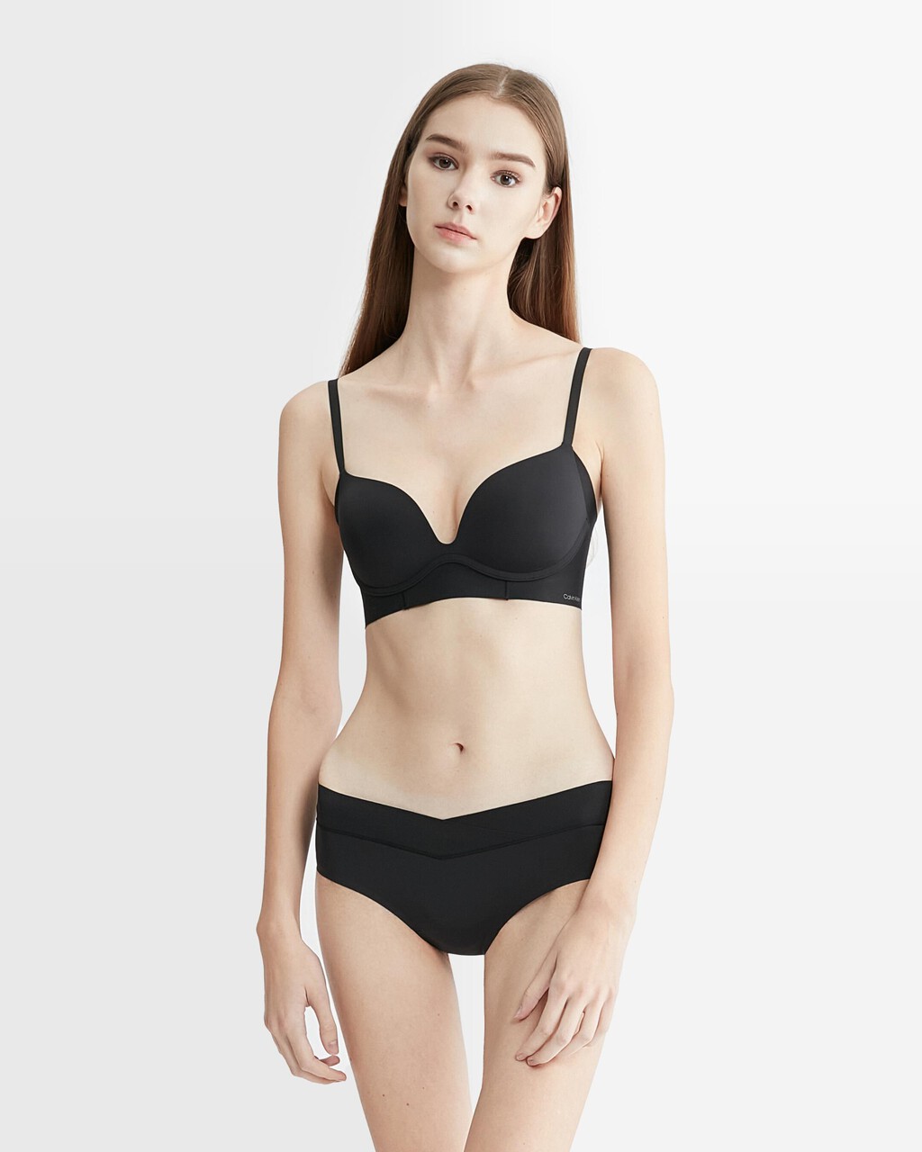 Invisibles Push Up Plunge Bra, Black, hi-res