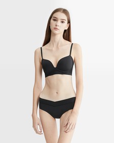 Invisibles Push Up Plunge Bra, Black, hi-res