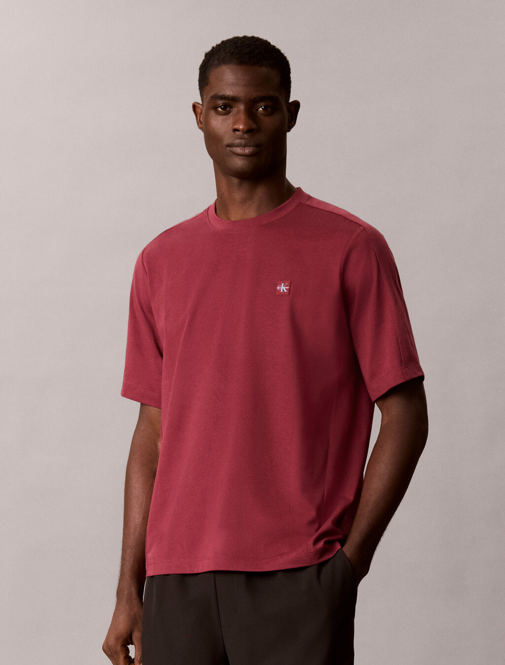Performance Cotton Blend Gym T-shirt, Established Red, hi-res