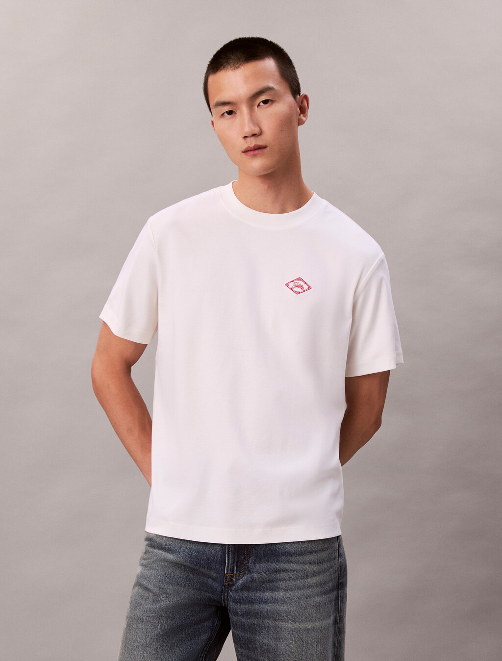 Easy Premium Matchbox Tee, Bright White, hi-res