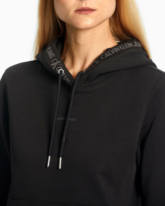 Logo Trim Hoodie