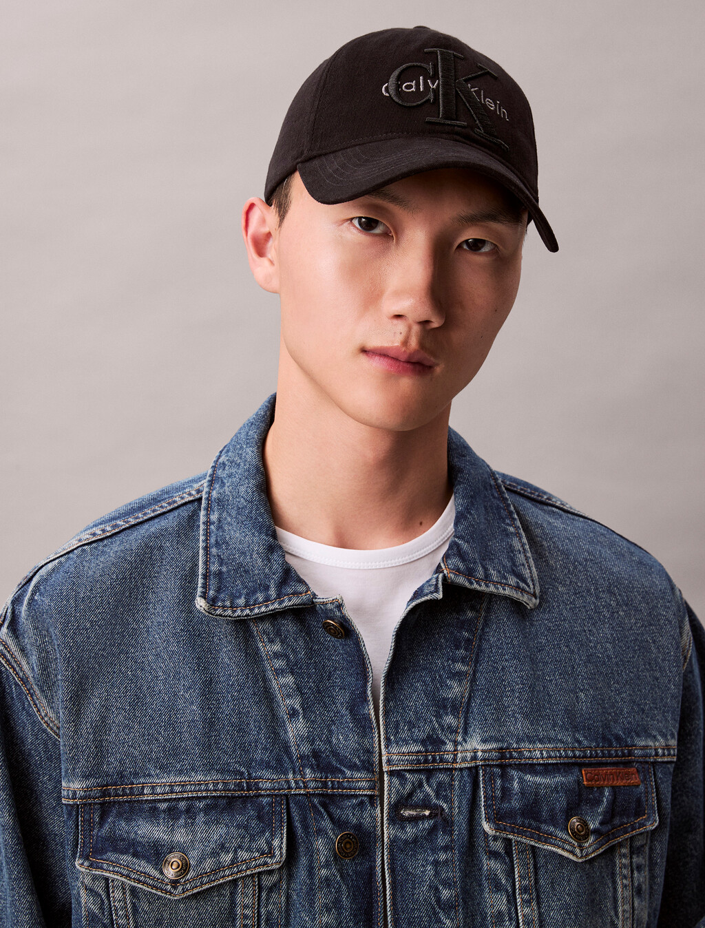 多層 Monogram 標誌圖案棒球帽, Black, hi-res