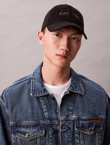 多層 Monogram 標誌圖案棒球帽, Black, hi-res