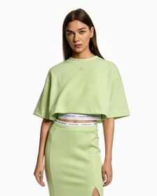 2 In 1 Rib Knit Cropped Top, Exotic Mint, hi-res
