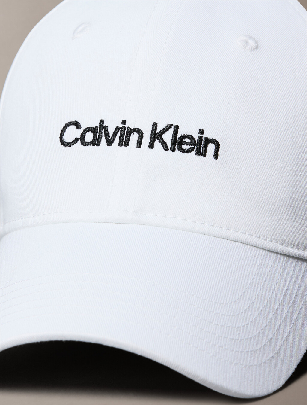 Logo Embroidery Baseball Cap, Bright White, hi-res