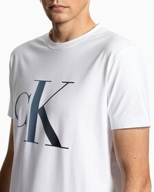 ILLUMINATED MONOGRAM BODY STRETCH 彈性 T 裇, Bright White, hi-res