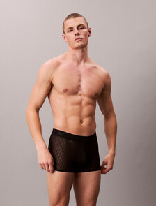 Trunks - Microfibre Lace, Black, hi-res