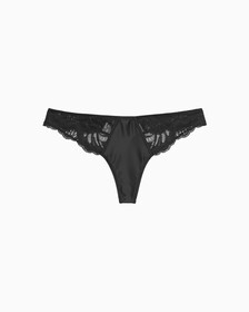 CK Black Bridal Thong, Black, hi-res