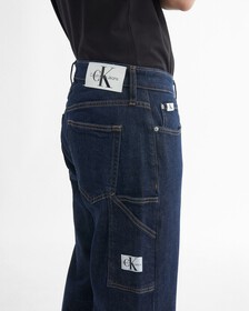 90 年代直筒永續牛仔褲, Rinse Blue Pocket Label, hi-res