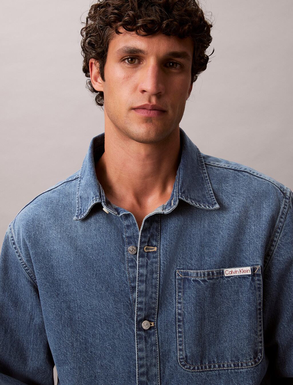 90s CK Vintage Overshirt, CK VINTAGE INDIGO, hi-res