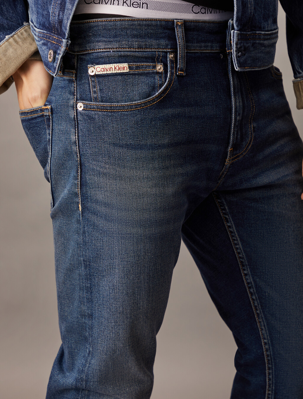 修身牛仔褲, Denim Dark, hi-res