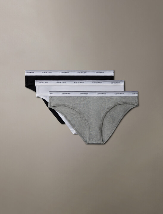 BIKINI 3PKBlck/Wht/Gry Ht