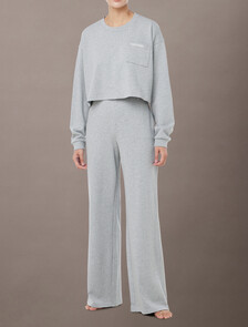 Logo Cotton Jersey Pyjama Pants, B10 Grey Heather, hi-res