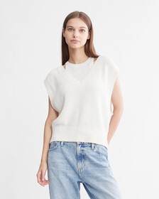 Modern Function 2 In 1 Vest, Ivory, hi-res