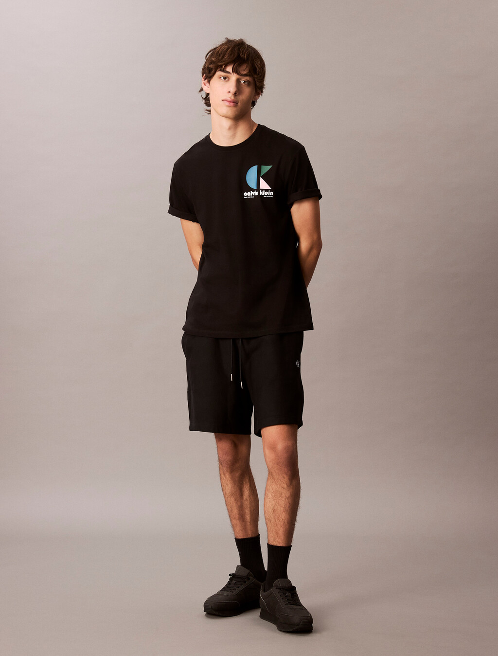Graphic Logo T-shirt, Black, hi-res