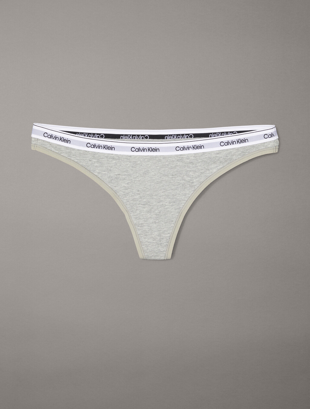 Modern Logo Thong, Grey Heather, hi-res