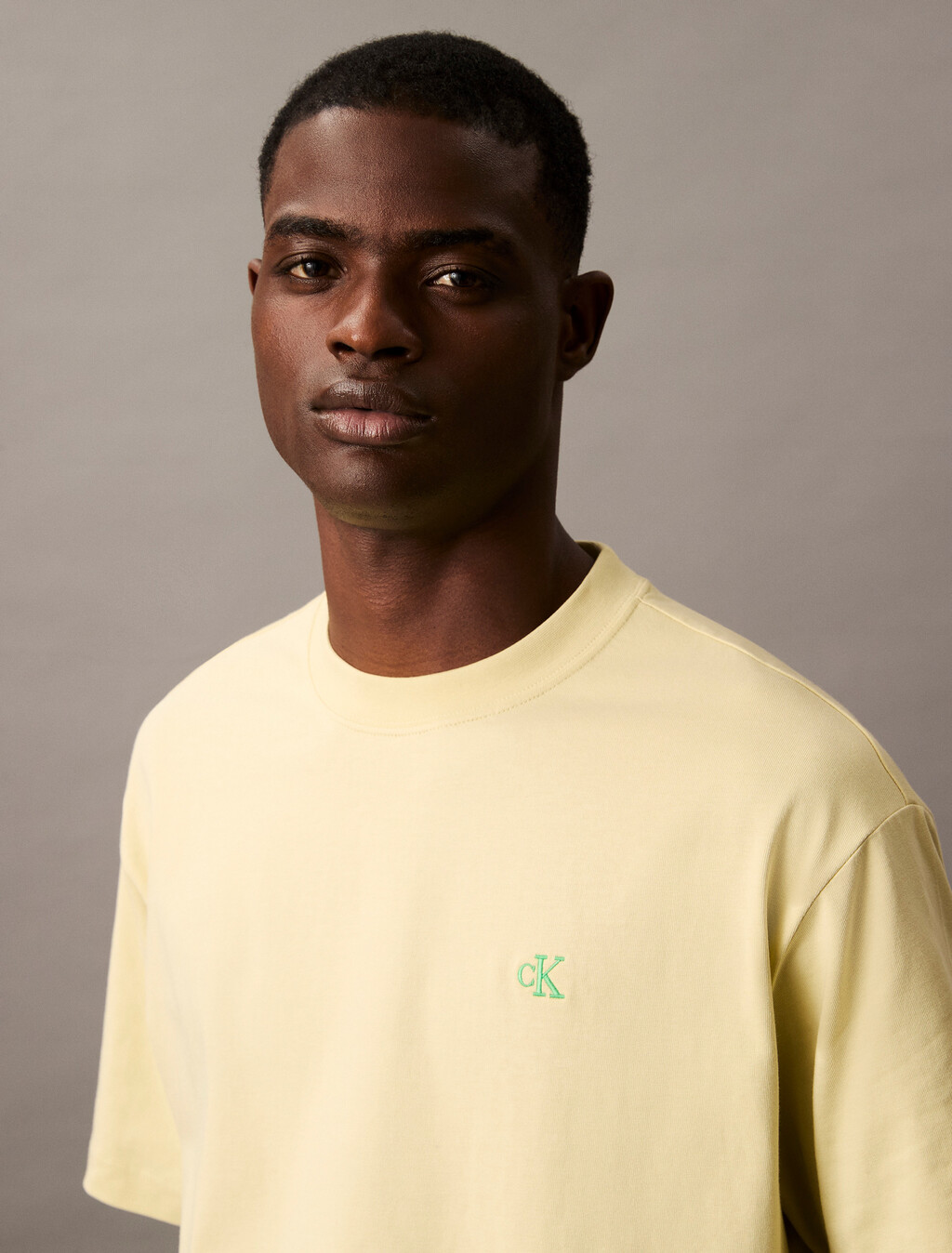 Calvin Logo 圓領上衣, Nile, hi-res