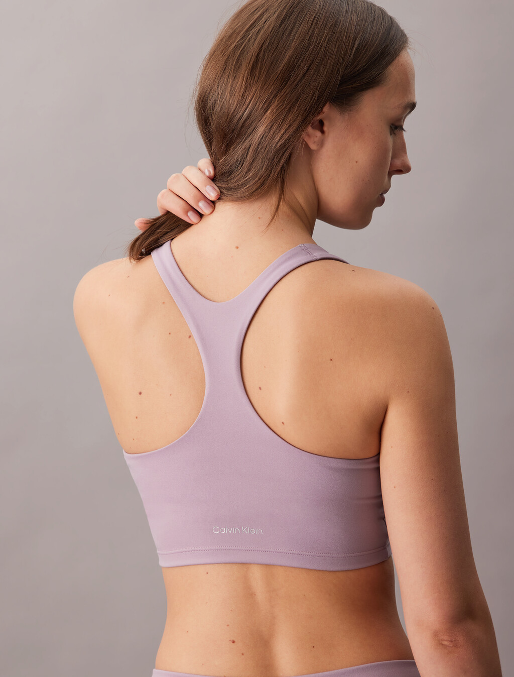 Quick-Dry Longline Racerback Sports Bra, Coy Purple, hi-res