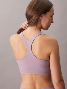 Quick-Dry Longline Racerback Sports Bra, Coy Purple, hi-res