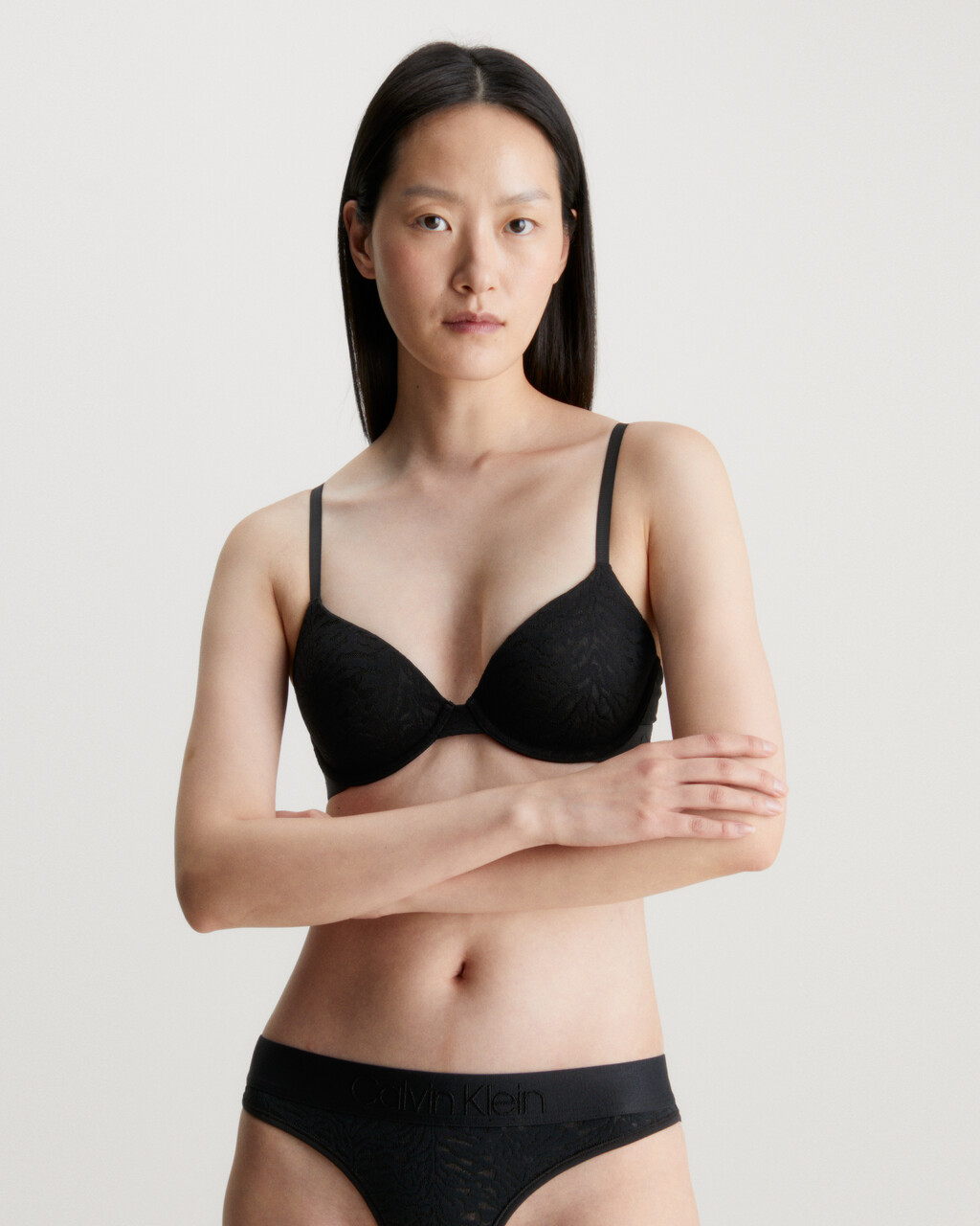 Intrinsiclace T-Shirt Bra, BLACK, hi-res
