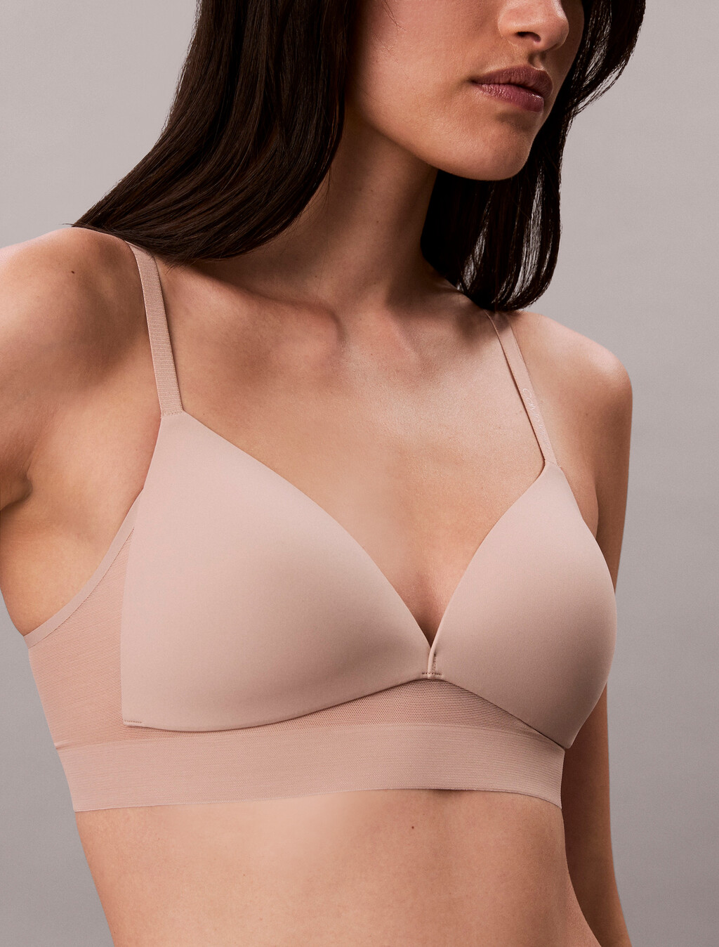 Invisibles Microfiber Mesh Lightly Lined Triangle Bra, Cedar, hi-res