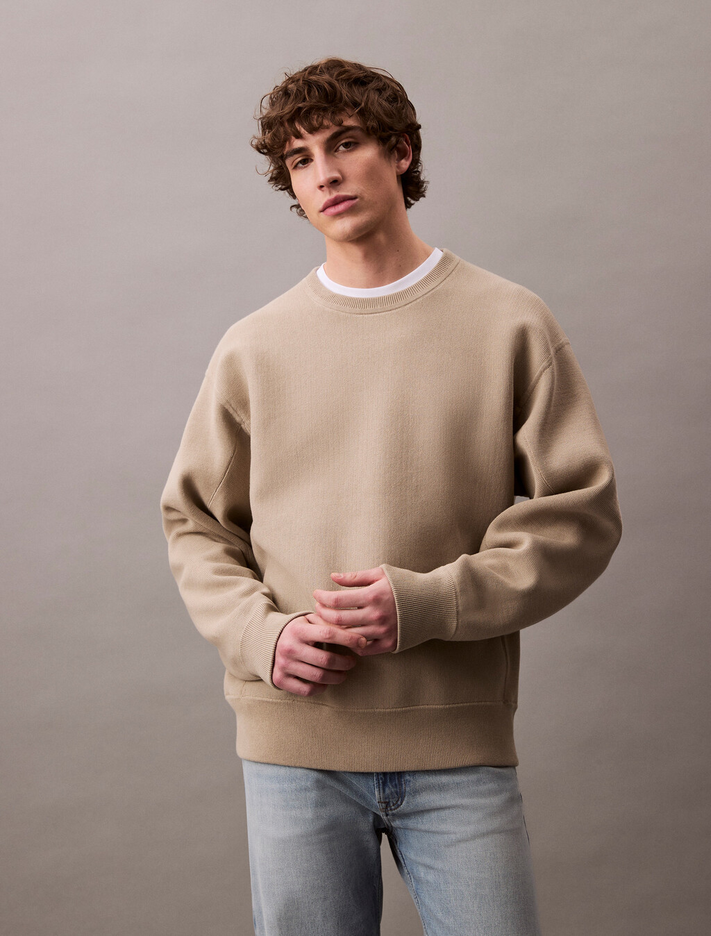 棉質混紡寬鬆衛衣, Pure Cashmere, hi-res