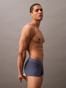 CK Black Low Rise Trunks, Bank Blue, hi-res