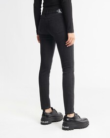 SUSTAINABLE LYOCELL MID RISE SKINNY ANKLE JEANS, Black, hi-res